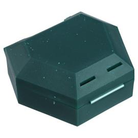Zahnspangenbox mit Kordel grün mit Glitzer