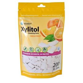 Miradent Xylitol Chewing Gum fresh fruit Refill