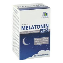 Melatonin 2 mg plus Hopfen und Melisse Kapseln