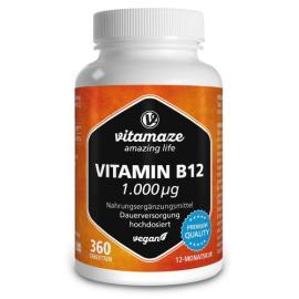 Vitamin B12 1000 μg hochdosiert vegan Tabletten