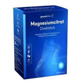 Gesund Leben Magnesiumcitrat Direktstick Pulver