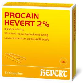 Procain Hevert 2% Injektionslösung Ampullen