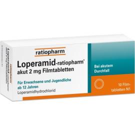Loperamid ratiopharm akut 2 mg Filmtabletten
