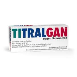 Titralgan Tabletten gegen Schmerzen