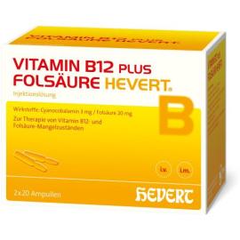 Vitamin B12 plus Folsäure Hevert á 2 ml Ampullen