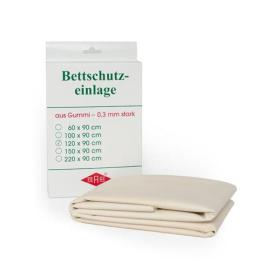 Betteinlage Gummiplatte 0,3 mm 90x120 cm weiß