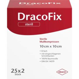 Dracofix Peel Kompressen 10x10 cm steril 8fach