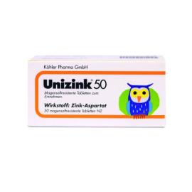Unizink 50 magensaftresistente Tabletten