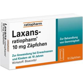 Laxans ratiopharm 10 mg Zäpfchen