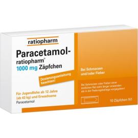 PARACETAMOL Ratiopharm 1.000 mg Zäpfchen
