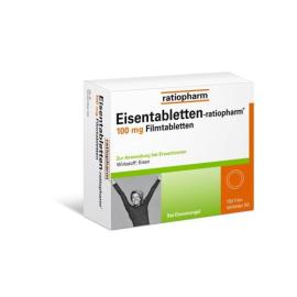Eisentabletten ratiopharm 100 mg Filmtabletten