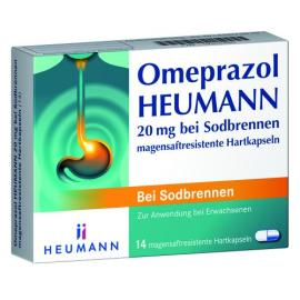 Omeprazol Heumann 20 mg bei Sodbrennen magensaftresistente Hartkapseln