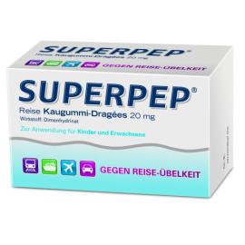 Superpep Reise Kaugummi Dragees 20 mg
