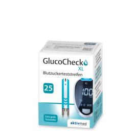 GlucoCheck XL Blutzuckerteststreifen (25 Stück)