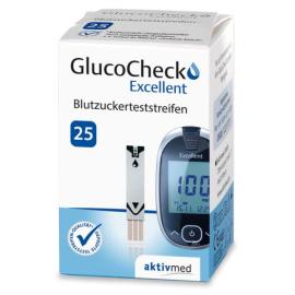 GlucoCheck Excellent Teststreifen (25 Stück)