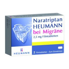 Naratriptan Heumann bei Migräne 2,5 mg Filmtabletten